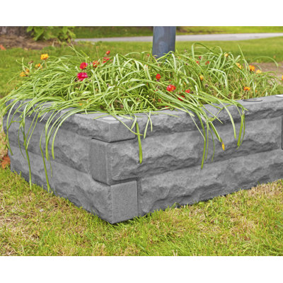 Platebande surélevée en plastique 2 pi x 0,5 pi Garden Wizard
