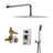 SUMERAIN Complete Shower System with Rough-in Valve, Rainfall Shower Faucet with Hand Shower-69253340