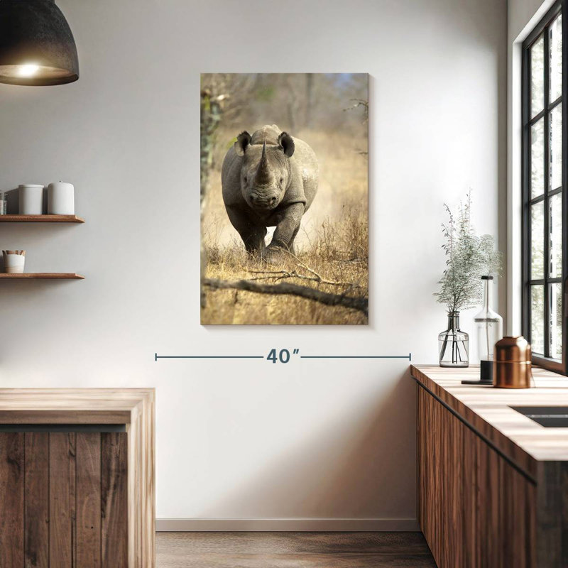 Brampt Black Rhino, 39" H x 26" W