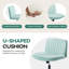 Chaise de travail pivotante en tissu Caelie-105049651