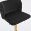 Ensemble de 2 tabourets pivotants à hauteur réglable avec revêtement en velours classique et dossier complet pour bistro et îlot de cuisine-990164843