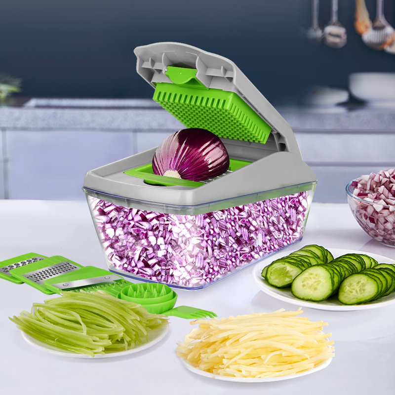 13 Piece Vegetable Slicer Food Container Chopper Dicer Set