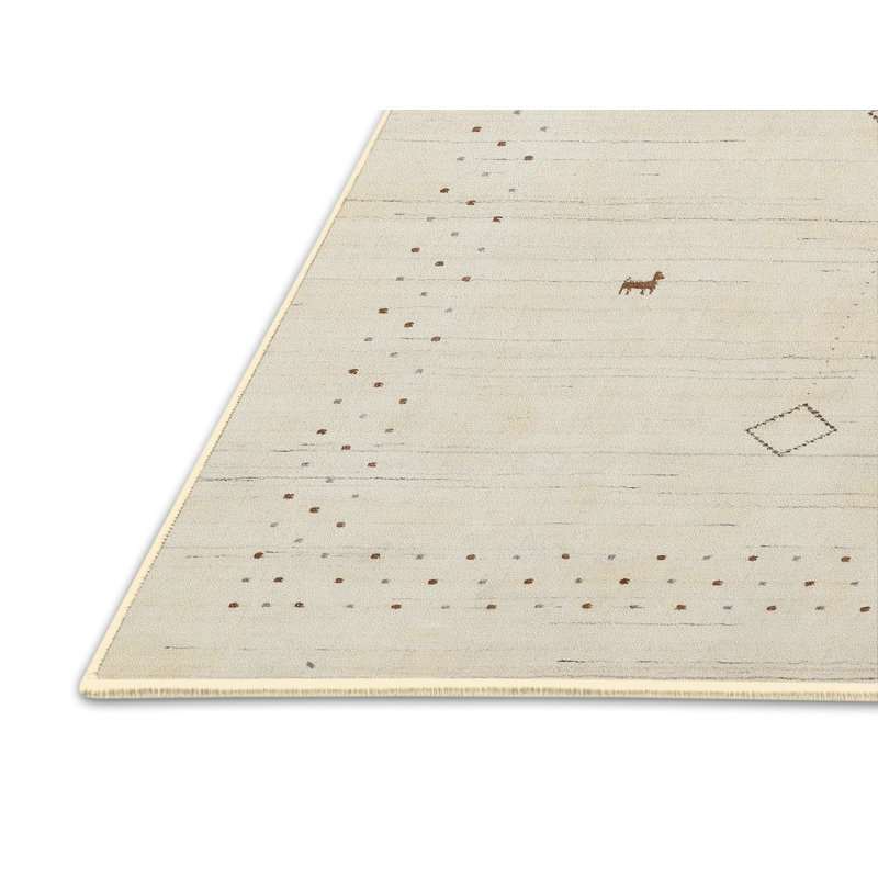 Tapis contemporain brun clair, Rectangle 5 pi x 7 pi