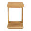Ensemble de conversation d'extérieur surdimensionné 3 pièces avec deux fauteuils club et table d'appoint, structure en bois d'acacia, finition naturelle avec coussins beiges-133223891