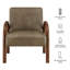 Fauteuil d'appoint en similicuir Lunet-2028224538-2028224519