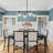 Contemporary Quartet Clear Glass Chandelier
