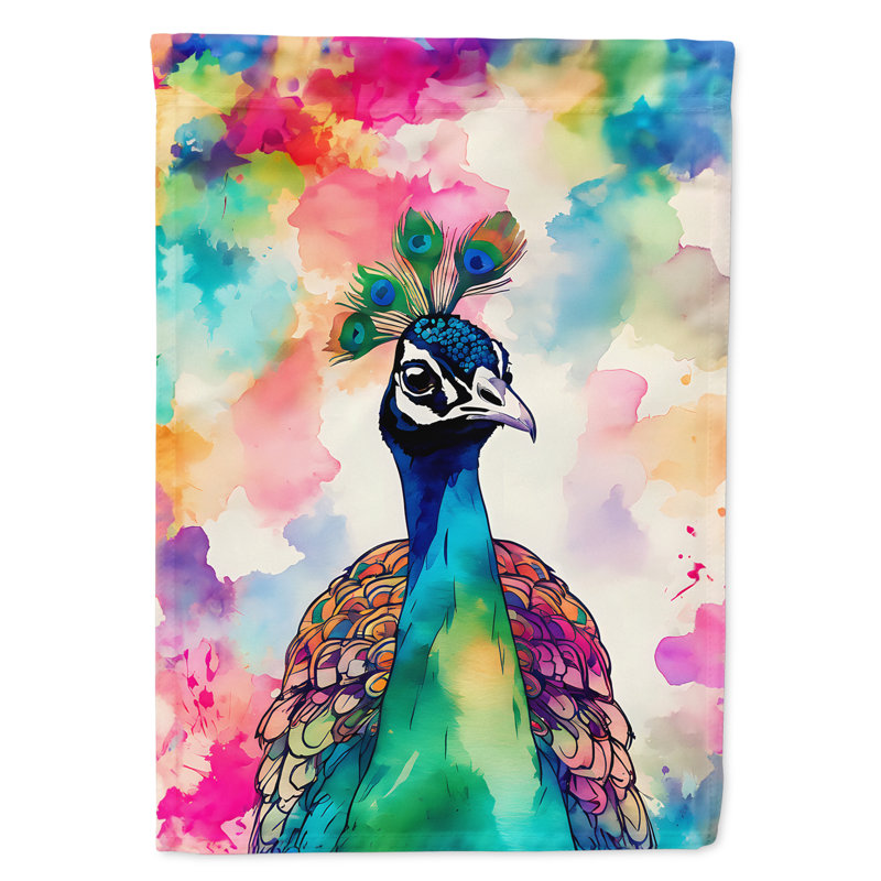 Drapeau de maison de paon hippie