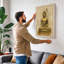 Buddha in Repose Japandi - Wrapped Canvas-1677211385-1677211388