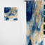 Dehanae - Art abstrait liquide bleu et blanc IV - Rideau moderne - Velours obscurcissant - 1 panneau-2074281867