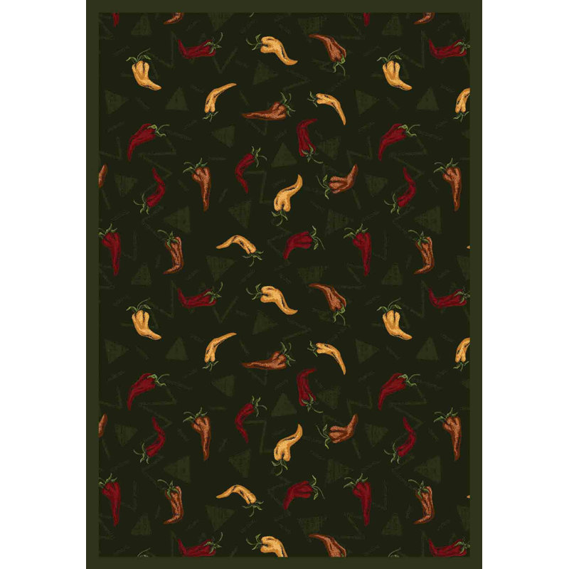 Whimsy Jalapeno Fiesta Area Rug, 7'8" x 10'9"