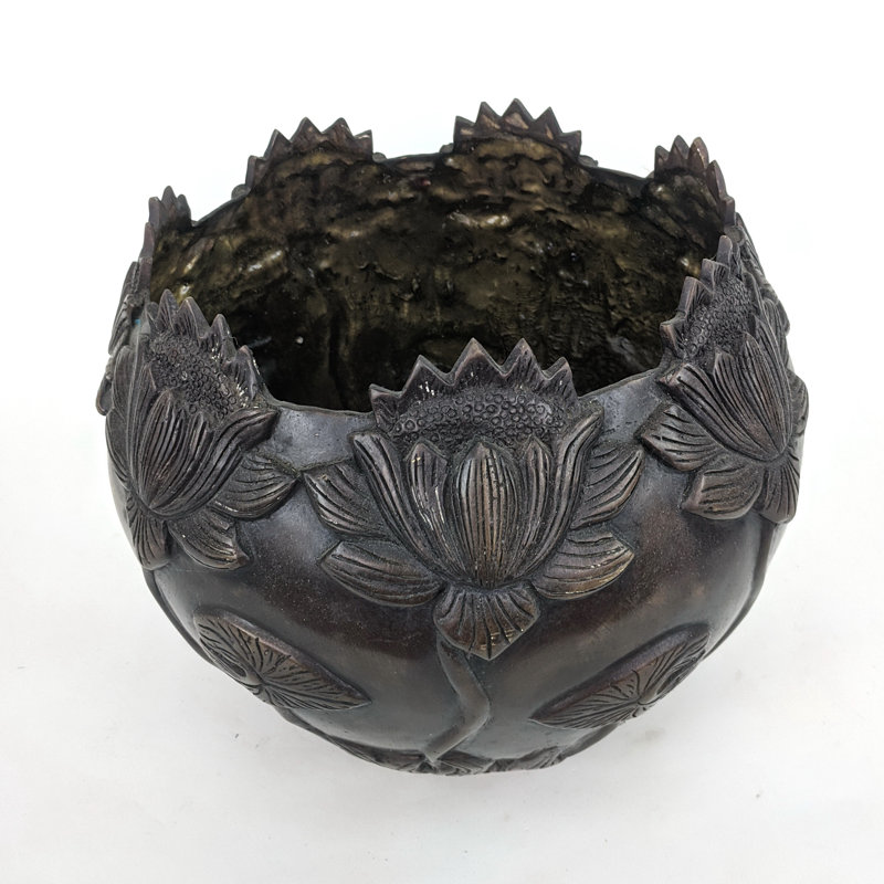 Pot à fleurs bronze