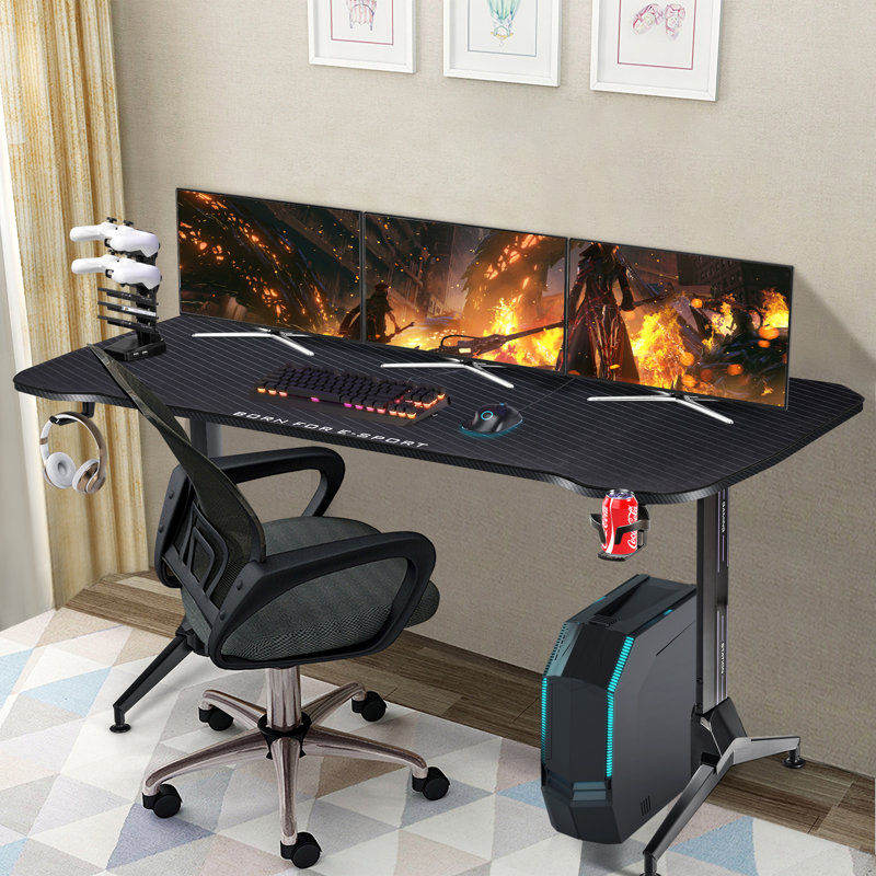 Adjustable Height Plastic / Acrylic Plastic / Acrylic Computer Desk