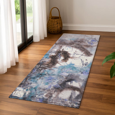 Premium Machine Washable Mayfield AMF2202 abstract Rug