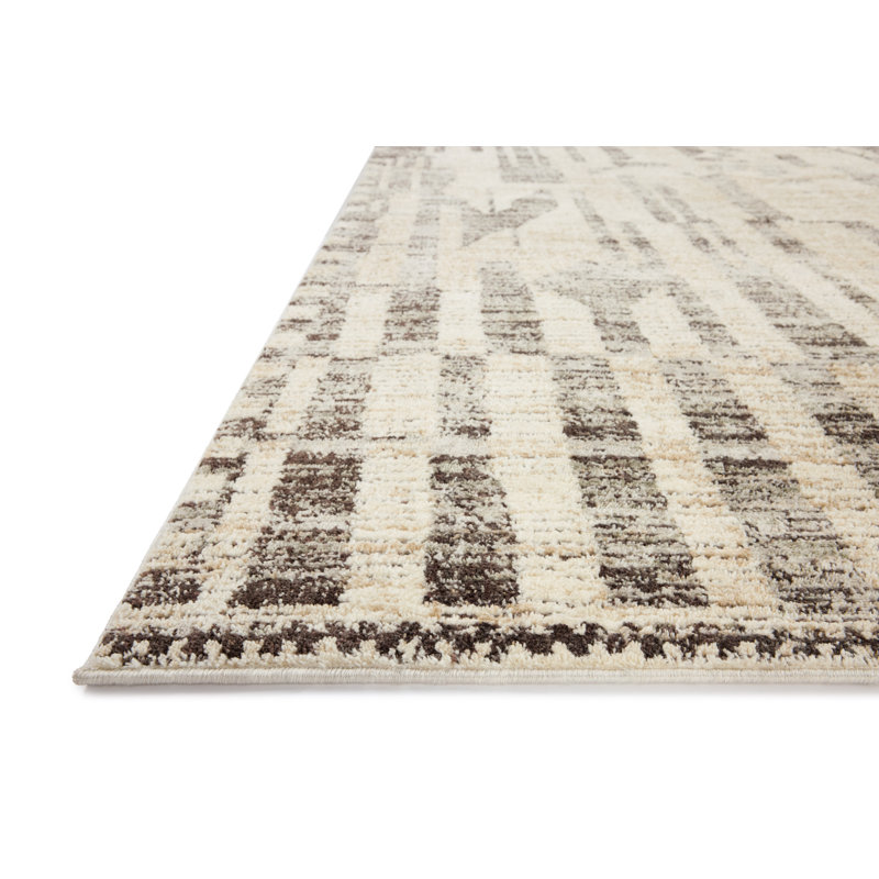 Jeremiah Brent x Loloi Bleecker Beige / Stone Area Rug, Rectangle 5'3" x 7'6"