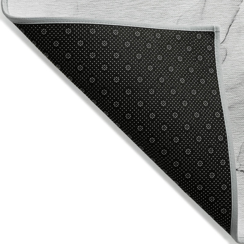 Tapis extérieur lavable antidérapant 2 pi x 3 pi gris