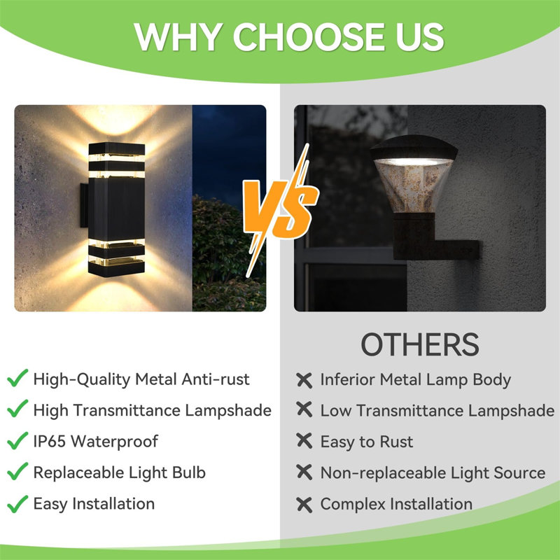 Matte Black 30.3cm H Outdoor Sconce