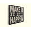 Reproduction d'art sur toile, "Modern Make It Happen", impression typographique sur toile, noir et blanc-2011513538