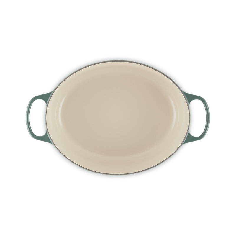Le Creuset Enameled Cast Iron Oval Dutch Oven with Lid, Artichaut, 8 quarts