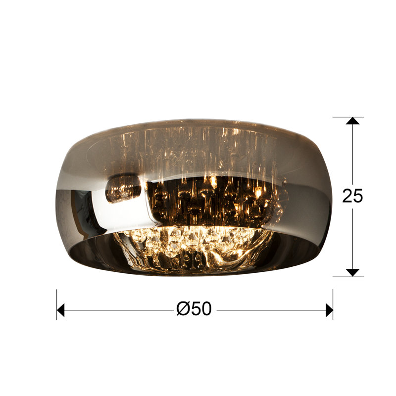 Ireland Glass Flush Mount