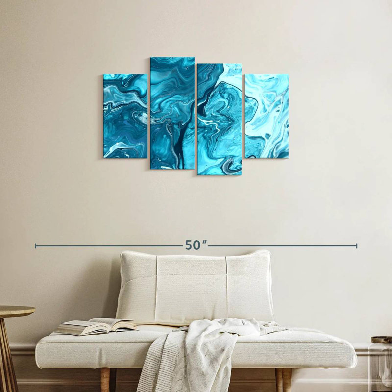 Avery Marble Waves Abstract, 22" H x 36" W