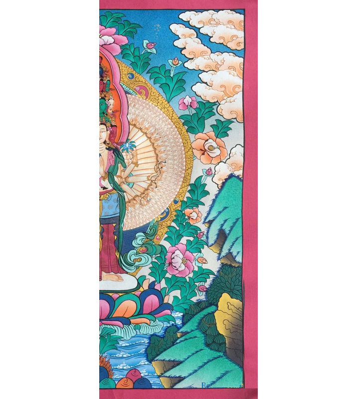 Thangka debout (Lokeshvara Thangka debout)