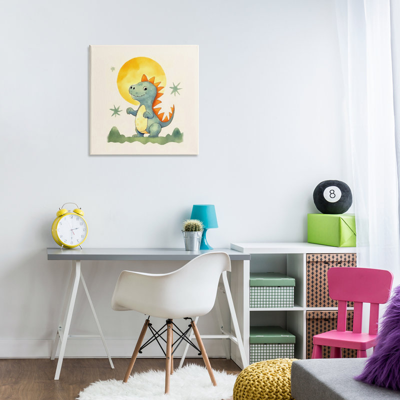 «Dino Under Moonlight» par Andrea Haase, H 24 po x l 24 po