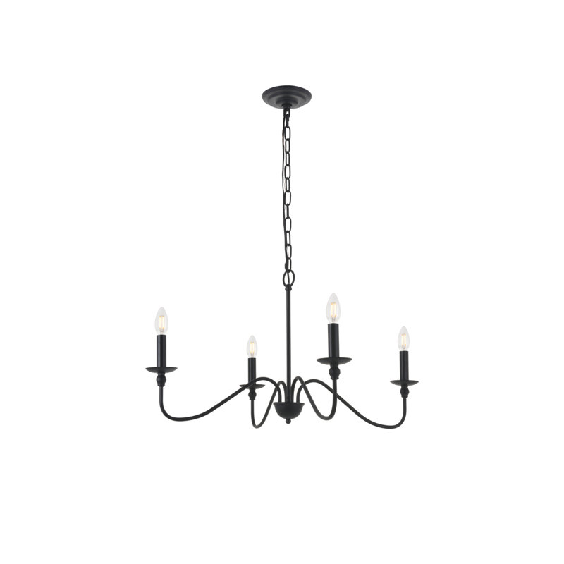 Luminaire suspendu unique Maus, Or satiné, 4 lumières, H 15,7 po x l 30 po x P 30 po