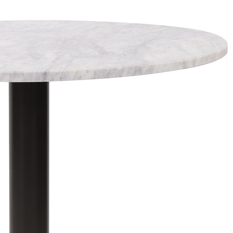 Table bistro en marbre blanc Micca Club