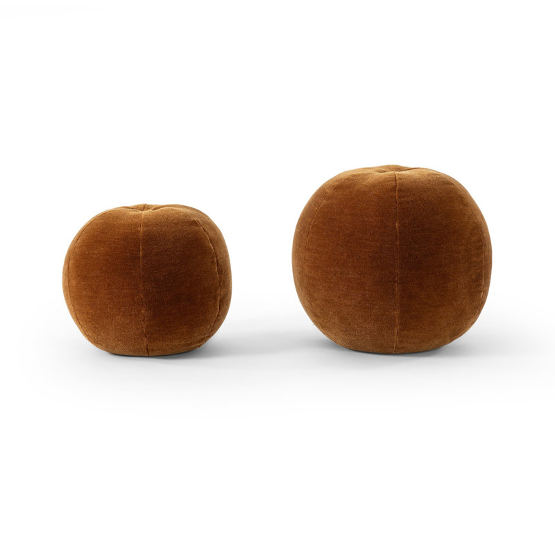 Circular Pillow Cover & Insert, Monte Tobacco