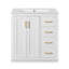 Ensemble de meuble-lavabo de 30 po avec lavabo en céramique pour la salle de bain-134497042