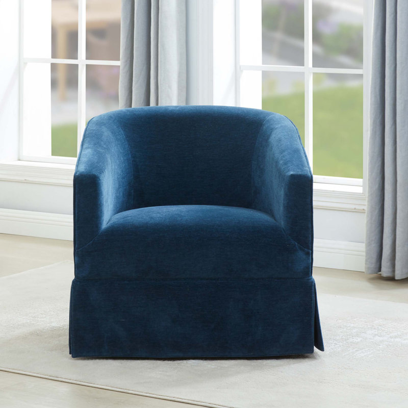 Chaises d'appoint pivotantes, Bleu