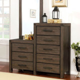 Commode double 5 tiroirs avec miroir Marylu