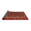 Tapis géométrique rouge / brun-933055867