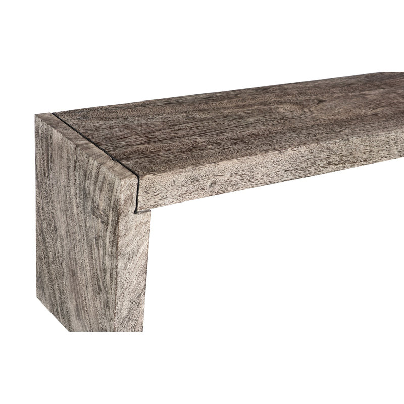 Straightaway Gray Stone Bench