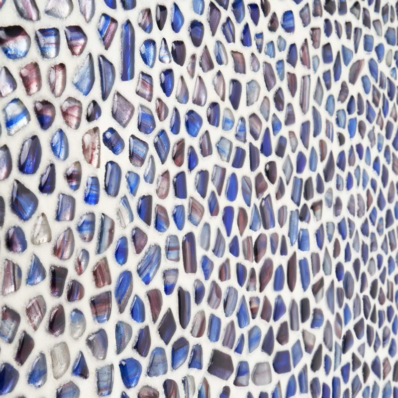 Komorebi 12x12 Pebble Polished Glass Mosaic Tile