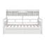Lit de jour simple en bois avec tablettes de chevet et deux tiroirs, structure de canapé-lit pour enfants, adolescents, adultes-404769979-404769978