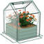 61 x 61cm Garden Planter Bed, with Cover - Green