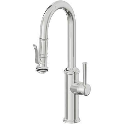 Davoli Pull-Down Prep/Bar Faucet with Squeeze Sprayer