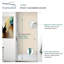 Porte de douche à cadre sans cadre Transoli Lyna, l 36 po x H 70 po, verre trempé transparent de 1/4 po-91581480
