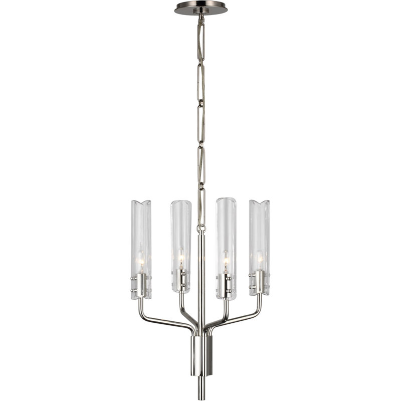 Aerin Casoria Petite Chandelier, Polished Nickel