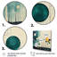 Colourful Mid Century Minimalist Oasis I - Abstract Collages Wall Art Living Room-418312904-418312501