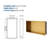 25" X 13" Stainless Steel Shower Niche, Gold-98753640-98753617