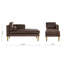 Galena Velvet Chaise Lounge