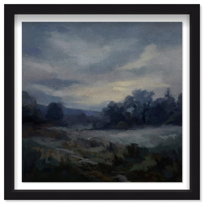 Impression encadrée « Nuits indigo » : paysage et nature, par Oliver Gal