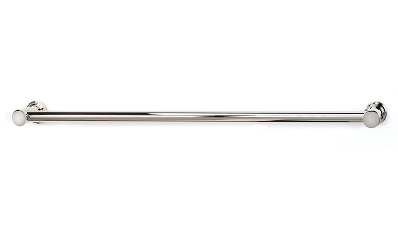 Infinity Double Wall Mounted Towel Bar, 2.75" H x 24" L x 2.75" D, Polished Nickel