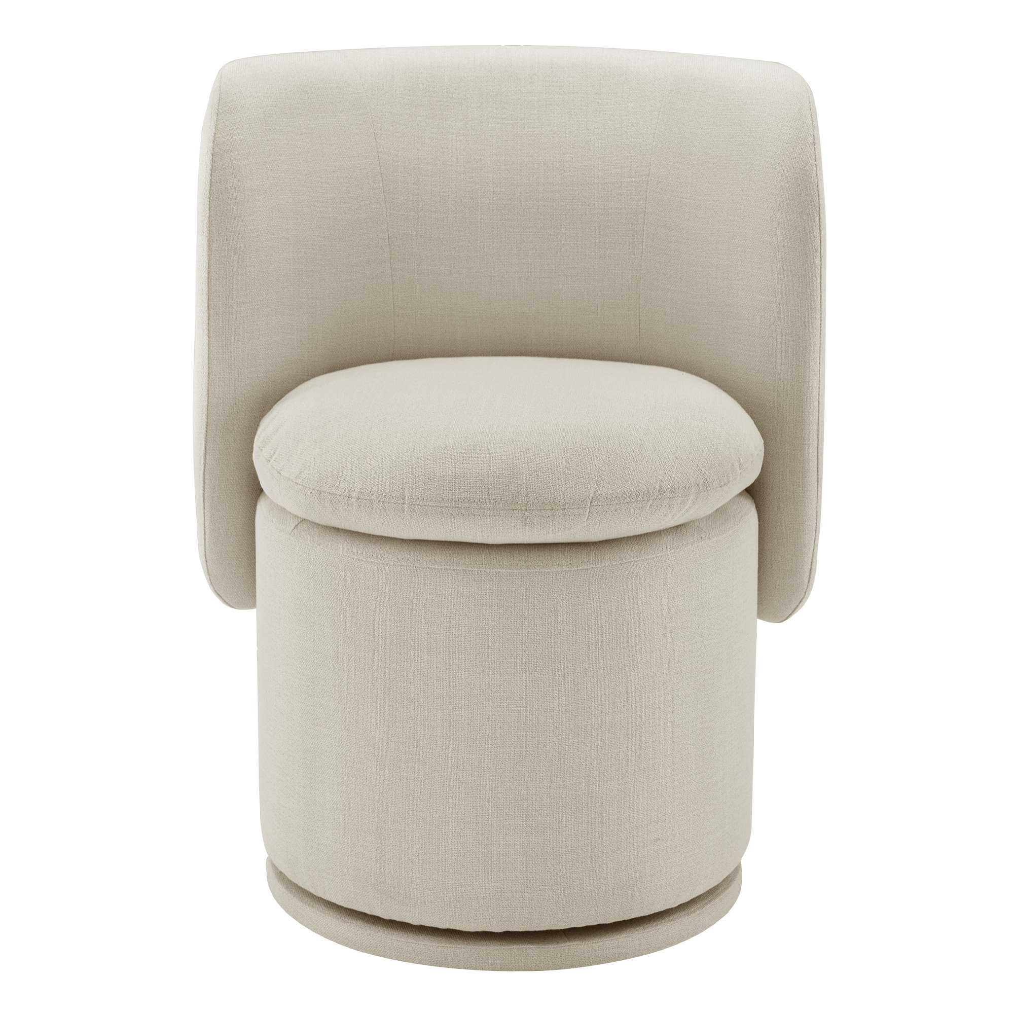Adrielle Swivel Upholstered Barrel Chair, Soren Ochre