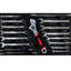 Boîte à outils 20 po en acier portable avec 3 tiroirs et mélange d'outils, glissière à roulement de 15 kg, métal, rangement supérieur, poignée de transport, pour le garage, la maison, la plateforme de travail, 3 agrégats noircis, capacité, plateau de rangement,-1200246542