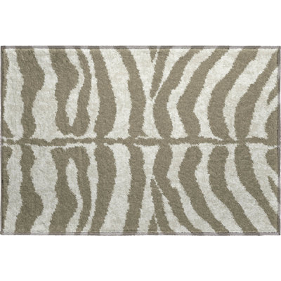 Premium Machine Washable Kishonna AMF42 Taupe Rug