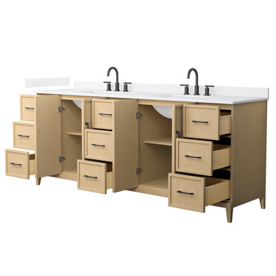 Ensemble de meuble-lavabo double 84 po Elan