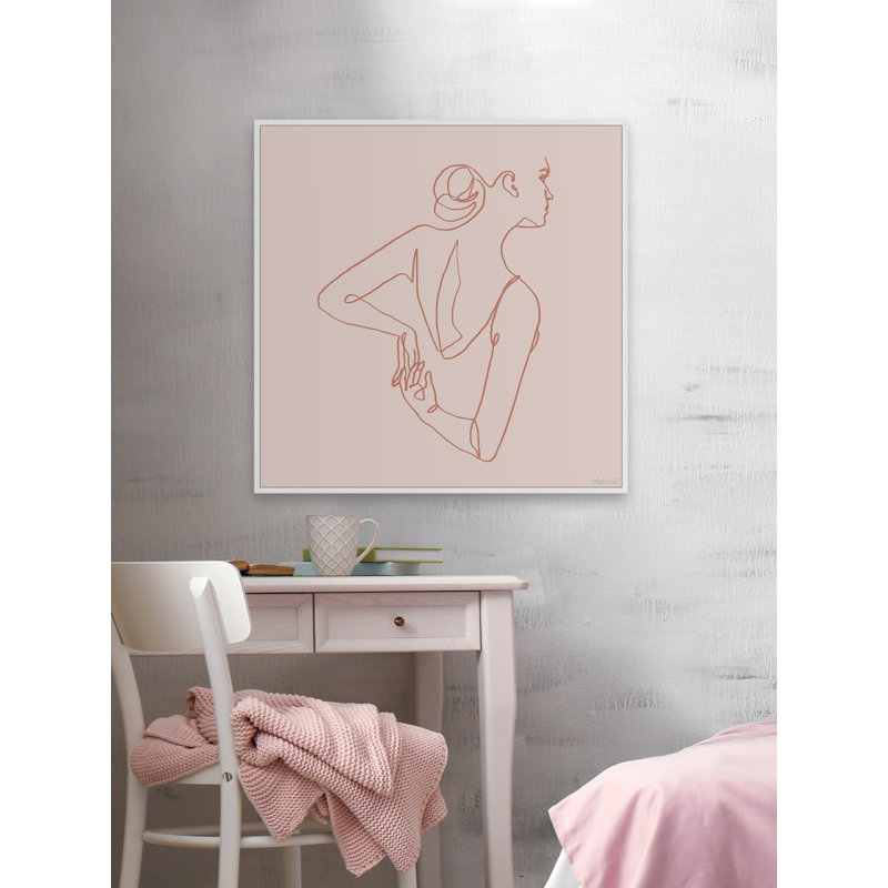 Undress - Painting on Canvas, 51cm H x 51cm W x 3.81cm D